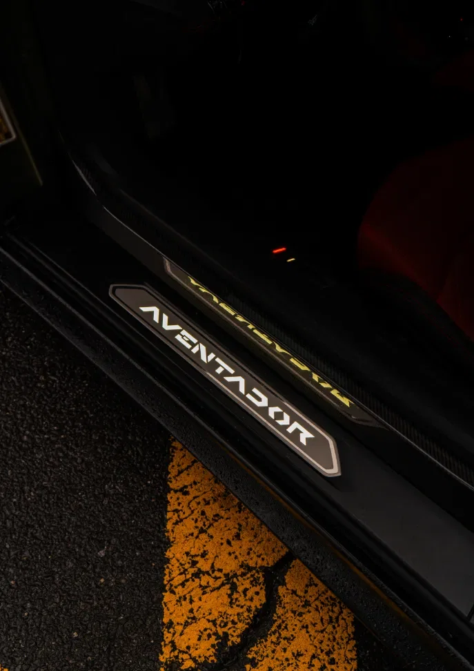Matte Black Lamborghini Aventador S rental NYC photo 8