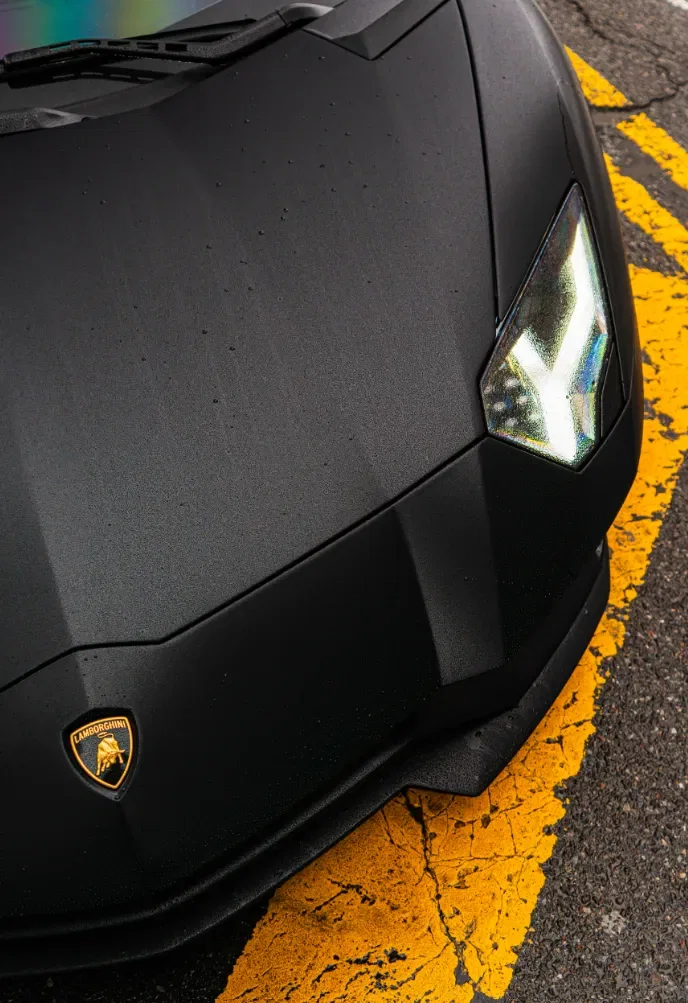 Matte Black Lamborghini Aventador S rental NYC photo 15