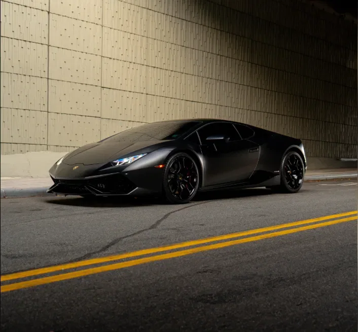 Matte Black Lamborghini Huracán Coupe rental in New York City