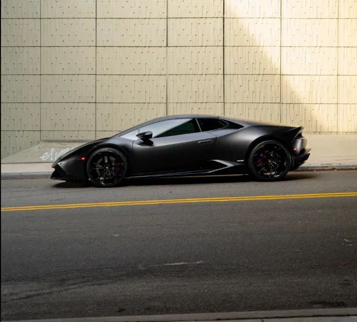 Matte Black Lamborghini Huracán Coupe rental NYC photo 5