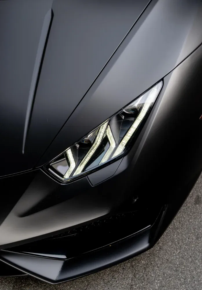 Matte Black Lamborghini Huracán Coupe rental NYC photo 7