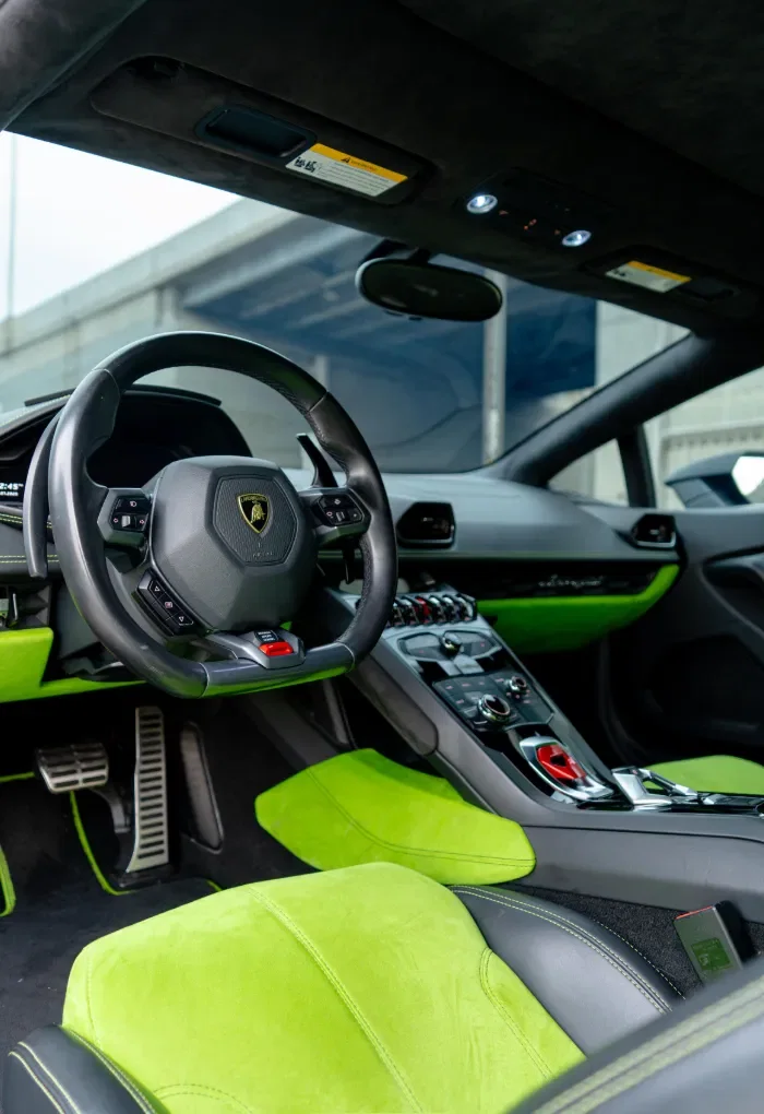 Matte Black Lamborghini Huracán Coupe rental NYC photo 10