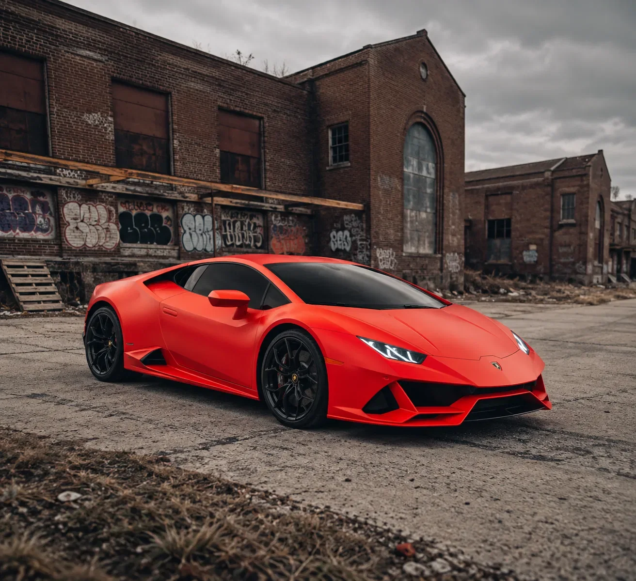 Red Lamborghini Huracán EVO rental in New York City